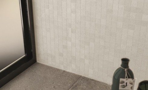 Série mosaico konkrete bianco de 